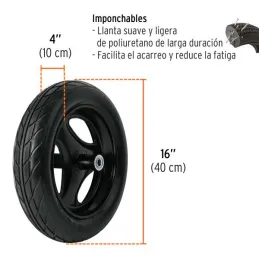  Carretillas 5.5 ft3 750kg Super Reforzado Calibre18 Imponchable, Truper 100416 222.881356 Carretilla Buggy Industrial 80 Litros
