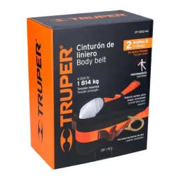  Cinturon de posicionamiento Talla44 76cm x4cm, Truper 14652 106.779661 Cinturon de Posicionamiento Talla 44, Truper 14652

Cint