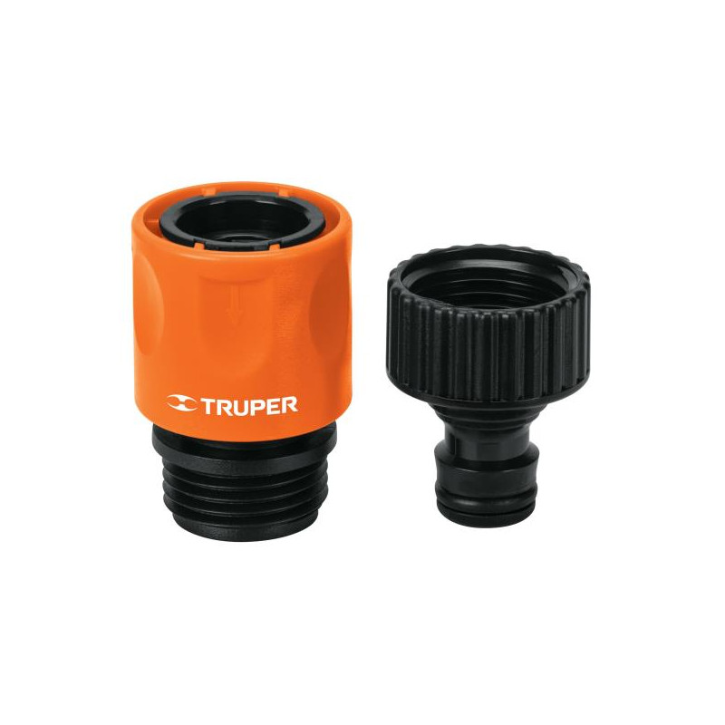  Conector Sistema Click de Conexion Rapida RMacho 3/4" Automatica Truper 12724 3.983051 Conector Sistema Click de Conexion Rapid