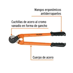  Cortador de cable y alambre 18" Acero Trenzado y Alambre, Truper COC-18 101098 76.271186 Cortador de cable y alambre 18" Acero 