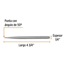  Centro Punto 1/4" L4-3/4 Punzones para Marcar, Truper 12224 2.372881 Centro Punto 1/4" L4-3/4 Punzones para Marcar, Truper 1222