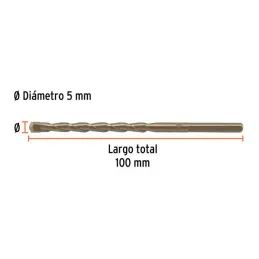  Brocas Concreto 5mm x100mm ZP3 Ctungsteno Truper 102340 1.525424 Brocas Concreto 5mm x 100mm ZP3 Ctungsteno Truper 102340

Cuer