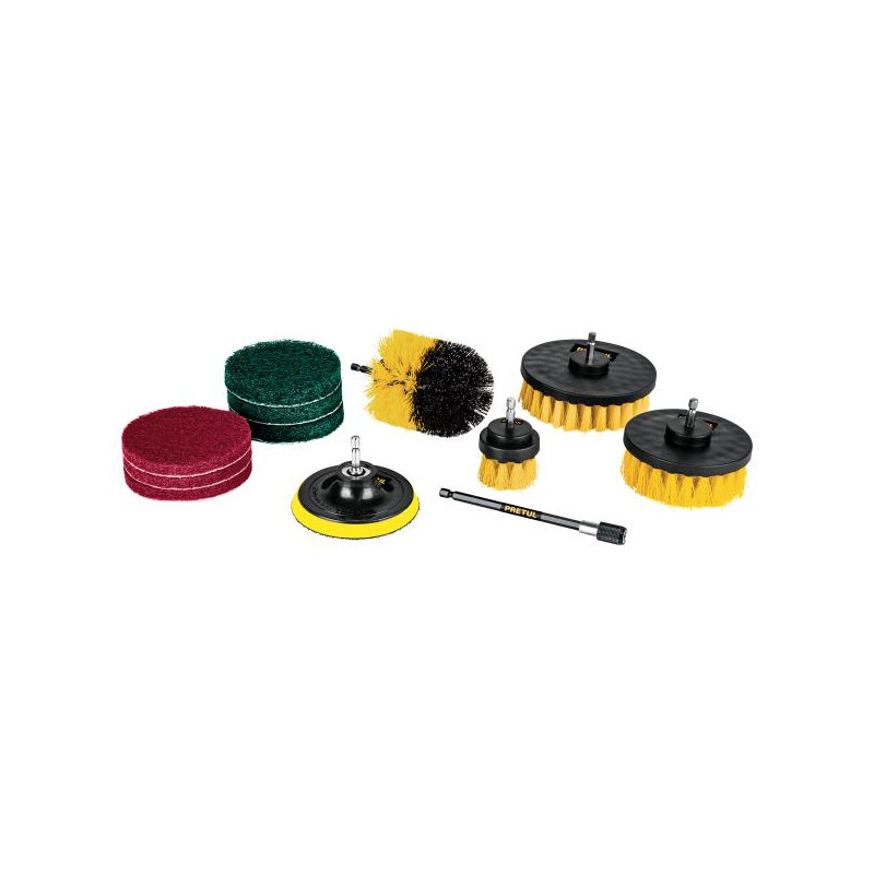 Juego 12 accesorios de limpieza y asentado para taladro Pretul 27191 50 Juego 12 accesorios de limpieza y asentado para taladro Juego 12 accesorios de limpieza y asentado para taladro Pretul 27191 50 Juego 12 accesorios de limpieza y asentado para taladro