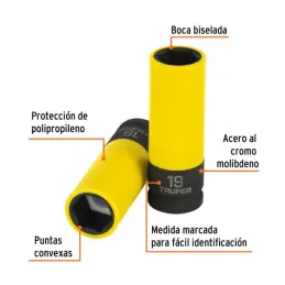  Dados 19mm E1/2 Impacto Tubulares Hexagonales Con Polipropileno Truper 100931 11.694915 Dados 19mm E1/2 Impacto Tubulares Hexag
