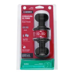  Cerraduras Pomo Oval Negro Baño Hermex 47914 25.423729 Cerraduras Pomo Oval Negro Baño Hermex 47914

Cerrojo con botón de emerg