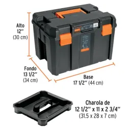  Cajas para Herramientas 17" x12" 25L Profunda Ranura para MotocicletaTruper 102643 50 Cajas para Herramientas 17" x12" 25L Prof