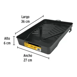  Charola de plastico 14" para rodillo Pretul 20654 3.728814 Charola de plastico 14" para rodillo Pretul 20654

Con gancho para e