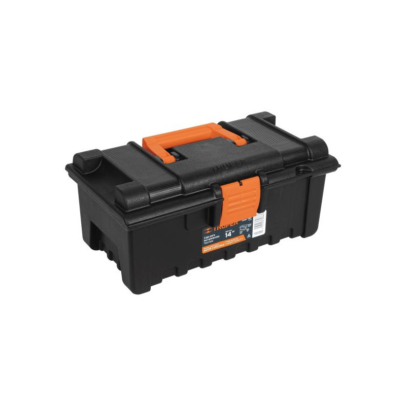  Caja para Herramientas Plastica Largo 14", Ancho 8", Alto 6 1/2", Peso 0.72 kg, CHA-14N 19854 Truper 15.847458 Caja para Herram