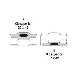  Cabezas  de Comba Octagonal 12 Lb Ojillo Ovalado Truper 10593 48.305085 Cabezas de Comba Octagonal 12 Lb Ojillo Ovalado Truper 