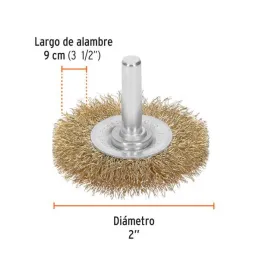  Cardas Circulares 2" Grueso Z1/4" Truper 11569 3.559322 Cardas Circulares 2" Grueso Z1/4" Truper 11569

Fabricada en acero lato