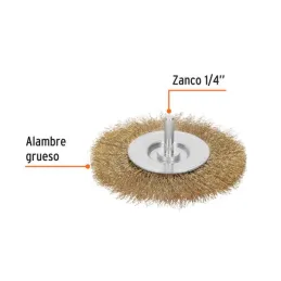  Cardas Circulares 4" Grueso Z1/4" Truper 11590 7.79661 Cardas Circulares 4" Grueso Z1/4" Truper 11590

Fabricada en acero laton