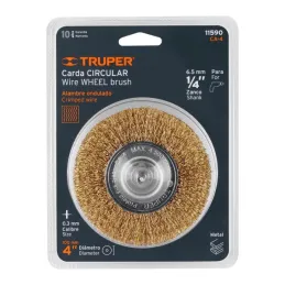  Cardas Circulares 4" Grueso Z1/4" Truper 11590 7.79661 Cardas Circulares 4" Grueso Z1/4" Truper 11590

Fabricada en acero laton