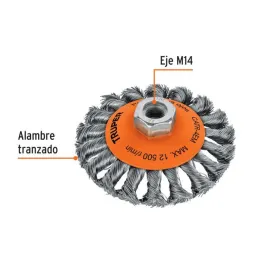  Cardas Conicas 4" Trenzado M14 Truper 14188 12.118644 Cardas Conicas 4" Trenzado M14 Truper 14188

Fabricadas de acero al carbo