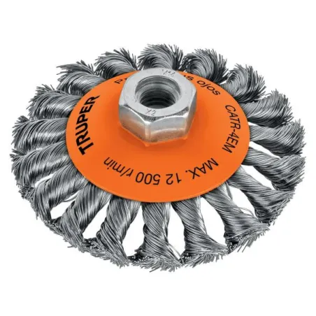  Cardas Conicas 4" Trenzado M14 Truper 14188 12.118644 Cardas Conicas 4" Trenzado M14 Truper 14188

Fabricadas de acero al carbo