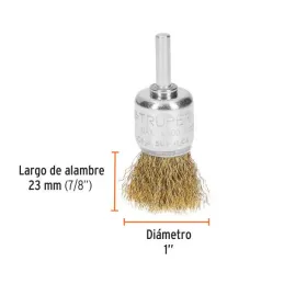  Cardas Copa 1" Grueso Z1/4" Truper 11595 4.745763 Cardas Copa 1" Grueso Z1/4" Truper 11595

Fabricada en acero latonado (antich