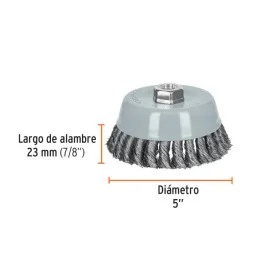  Cardas Copa 5" Trenzado Grueso MultiRosca Truper 100856 27.118644 Cardas Copa 5" Trenzado Grueso MultiRosca Truper 100856

Fabr