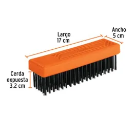  Cepillo con Cerdas de Acero al Carbono 114 Pinceles, Calibre 0.35mm, L 17cm A 4.9cm, CEA-36 11556 Truper 6.610169 Cepillo con C