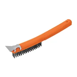  Cepillo con Cerdas de Acero al Carbono 51 Pinceles, Calibre 0.35mm Con Espatula, L 29.5cm A 2.7cm, CEA-18E 11539 Truper 5.16949