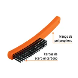  Cepillo con Cerdas de Acero al Carbono 51 Pinceles, Calibre 0.35mm, L 29.5cm A 2.7cm, CEA-18 11553 Truper 4.745763 Cepillo de A