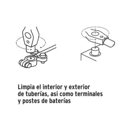  Cepillo Limpiador de Terminales de Baterias 4 en 1, Truper 17110 8.389831 Cepillo Limpiador de Terminales de Baterias 4 en 1, T