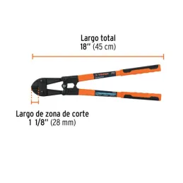  Cizallas Profesionales Corte 3/8" Medida 18", Acero al cromo molibdeno, CP-18X 12832 Truper 58.474576 Cizallas Profesionales 18