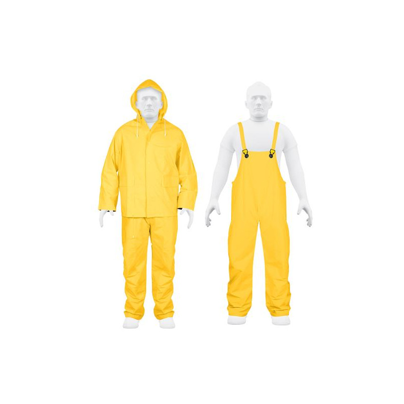  Conjunto Impermeable 2 Piezas 100% PVC espesor 0.35mm, Talla M, No propaga la llama, TRA-PRO-M 14418 Truper 39.830508 Conjunto 