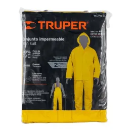  Conjunto Impermeable 2 Piezas 100% PVC espesor 0.35mm, Talla XG, No propaga la llama, TRA-PRO-XL 14420 Truper 39.830508 Conjunt