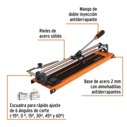  Cortador de Mayolica 41cm Cuchilla Recubrimiento Titanio, Truper CAZ-40 12929 97.457627 Cortadora de Mayolica Azulejo 16" (40cm