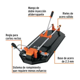  Cortador de Mayolica con Rodaje Corte 60cm, Riel de Acero Solido, Mango Ergonomico, CAZ-60X2 15825 Truper 372.881356 Cortadora 