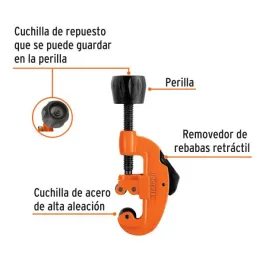  Cortador de Tubo de Cobre Apertura 1 1/8", Incluye Cuchilla de Repuesto, COTA-30E 12853 Truper 27.118644 Cortador de Tubo de Co