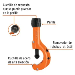  Cortador de Tubo de Cobre Apertura 2", Incluye Cuchilla de Repuesto, COTA-50 12859 Truper 41.525424 Cortador de Tubo de Cobre 3