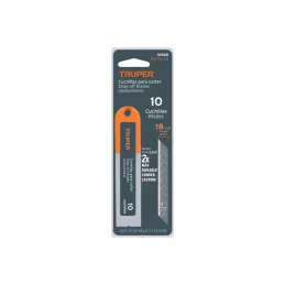  Cuchillas de repuesto 18mm 10u SK4 Navaja cutters 16976 16977 16974 22396 22405 Truper 16965 3.474576 Repuesto de Cuchillas par