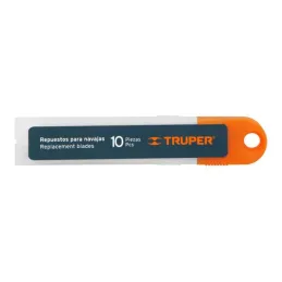  Cuchillas de repuesto 18mm 10u SK4 Navaja cutters 16976 16977 16974 22396 22405 Truper 16965 3.474576 Repuesto de Cuchillas par