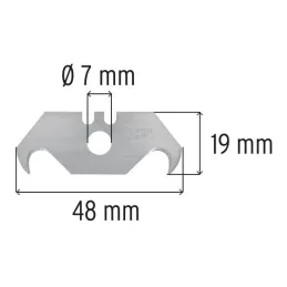  Cuchillas de repuesto 19mm 10u SK2 Navaja Cutters 17027 16950 22400 100850 101101 Truper 101118 7.966102 Repuesto de Cuchillas 