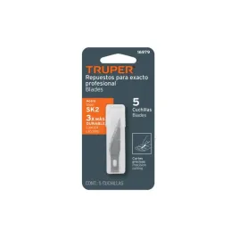  Cuchillas de Repuesto 5 Piezas para EXA-6, Truper REP-CUTEX 16979 3.305085 Repuesto de Cuchilla para Exacto Profesional EXA-6 x