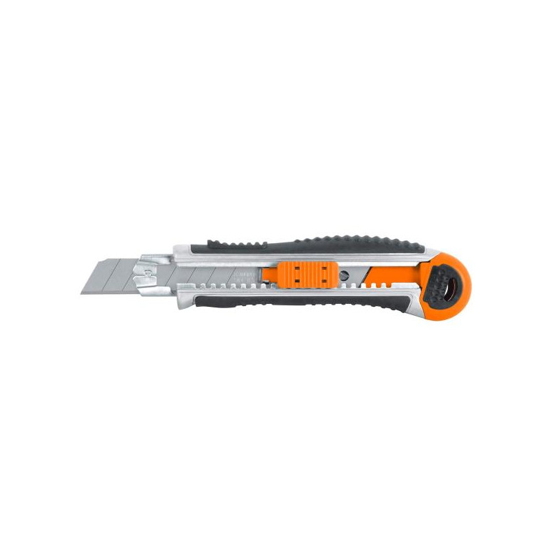 Cutter 6" 18mm AlmaMetalica y Grip Uso Pesado 5NavajasSK2, Truper CUT-6XX 16976 25.423729 Cutter 6" (18mm) Trabajo Pesado con A Cutter 6" 18mm AlmaMetalica y Grip Uso Pesado 5NavajasSK2, Truper CUT-6XX 16976 25.423729 Cutter 6" (18mm) Trabajo Pesado con A