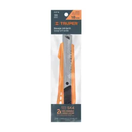  Cutter 6" 18mm con alma Metalica 3NavajasSK4, Truper CUT-6 16974 4.491525 Cutter 6" (18mm) Reforzado de Plastico con Alma Metal