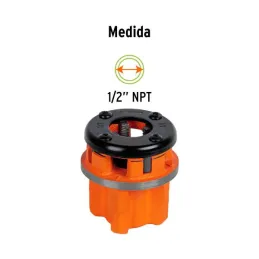  Dado para Tarraja 1/2" Cuerda 14 NPT Compatible con TA-850 TA851, D-850-1/2 13074 Truper 30.508475 Dado Tarraja para Tubo 1/2" 