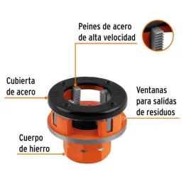  Dado para Tarraja 1 1/4" Cuerda 11 1/2NPT Compatible con TA-850 TA851, D-850-1-1/4 13080 Truper 36.440678 Dado Tarraja para Tub