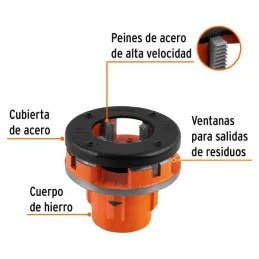  Dado para Tarraja 1 1/2" Cuerda 11 1/2NPT Compatible con TA851, D-850-1-1/2 13082 Truper 79.661017 Dado Tarraja para Tubo 1 1/2