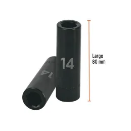  Dados 14mm E1/2 Impacto Tubulares Hexagonales CrMolibdeno, Truper 12426 10.762712 Dados Largo Impacto 14mm Hexagonales Encastre