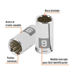  Dados 9mm E1/4 Poligonales CrVanadio, Truper 100981 2.79661 Dados 9mm E1/4 Poligonales CrVanadio, Truper 100981

Fabricado en a