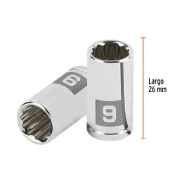  Dados 9mm E1/4 Poligonales CrVanadio, Truper 100981 2.79661 Dados 9mm E1/4 Poligonales CrVanadio, Truper 100981

Fabricado en a