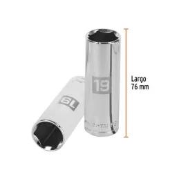  Dados 19mm E1/2 Tubulares Hexagonales CrVanadio, Truper 13359 7.79661 Dados 19mm E1/2 Tubulares Hexagonales CrVanadio, Truper 1