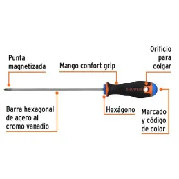  Desarmador Estrella 1/8" x6" N0 ComfortGrip Truper 14058 3.135593 Desarmador Estrella 1/8" x6" N0 ComfortGrip Truper 14058

Bar
