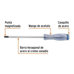  Desarmador Estrella de Golpe 3/8" x8" Bhex MAcetato Truper 100814 19.491525 Desarmador Estrella de Golpe 3/8" x8" Bhex MAcetato