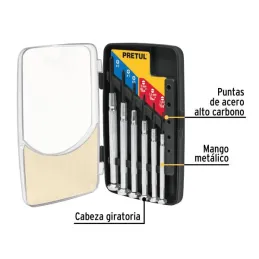  Desarmadores Juegos 6 Pza Mmetalico electronica y Presicion Truper 21381 6.694915 Desarmadores Juegos 6 Pza Mmetalico electroni