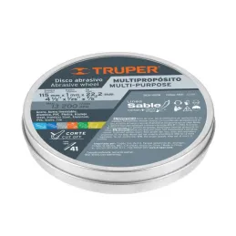 Discos de Corte Metal 4-1/2" x1mm Multimaterial Oaluminio CarburoSilicio, Truper 18651 1.949153 Discos de Corte Metal 4-1/2" x1