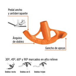  Doblador de Tubo CONDUIT 1/2", Fundido en Hierro Ductil, DOTU-50 12845 Truper 27.118644 Doblador de Tubo CONDUIT 1/2", Fundido 