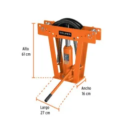  Doblador de Tubo Hidraulico 12 Toneladas, para Tubos de 1/2" a 2", DTH-12 12883 Truper 683.050847 Doblador de Tubo Hidraulico 1